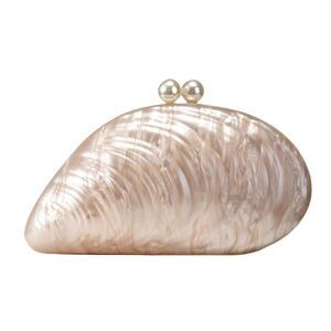 Seashell Acrylic Chain Clutch for Weddings